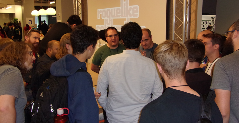 Dwarf Fortress developers Zach and Tarn Adams mobbed by fans.